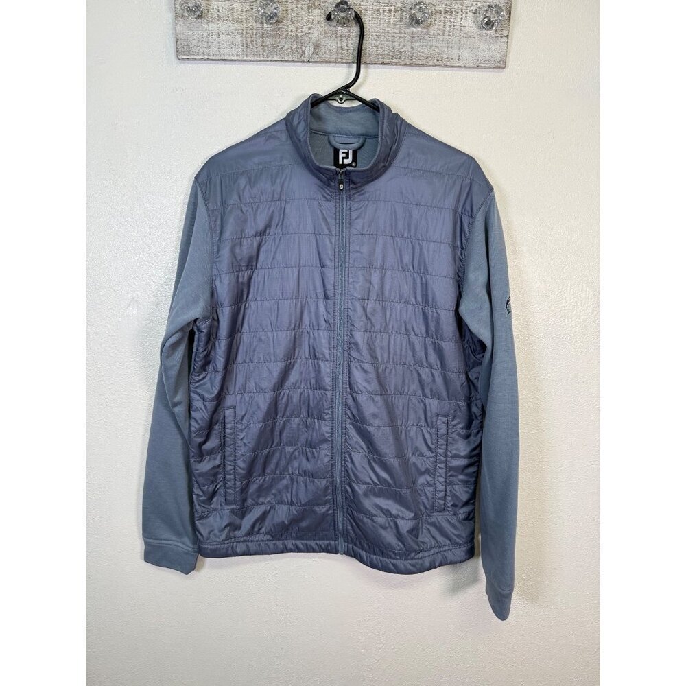 Footjoy Hybrid Jacket Mens M Gray Full Zip Lightweight Golf Performance